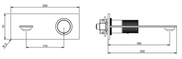 3.6 - 2 hole single handle stainless steel washbasin mixer by Rubinetterie Treemme - view 3